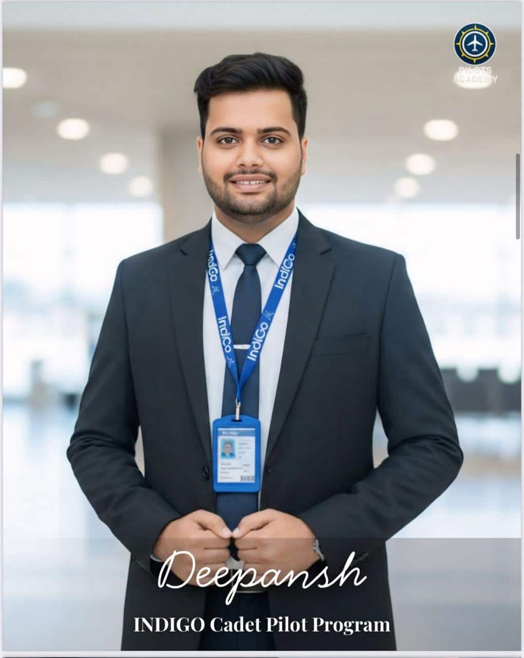 Deepansh - Indigo Cadet pilot program