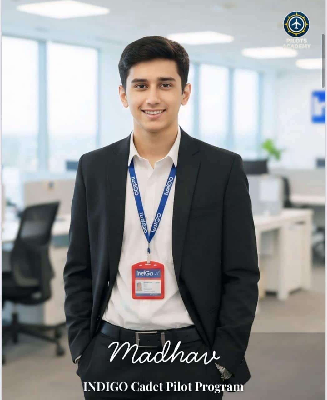 Madhav - Indigo Cadet pilot program
