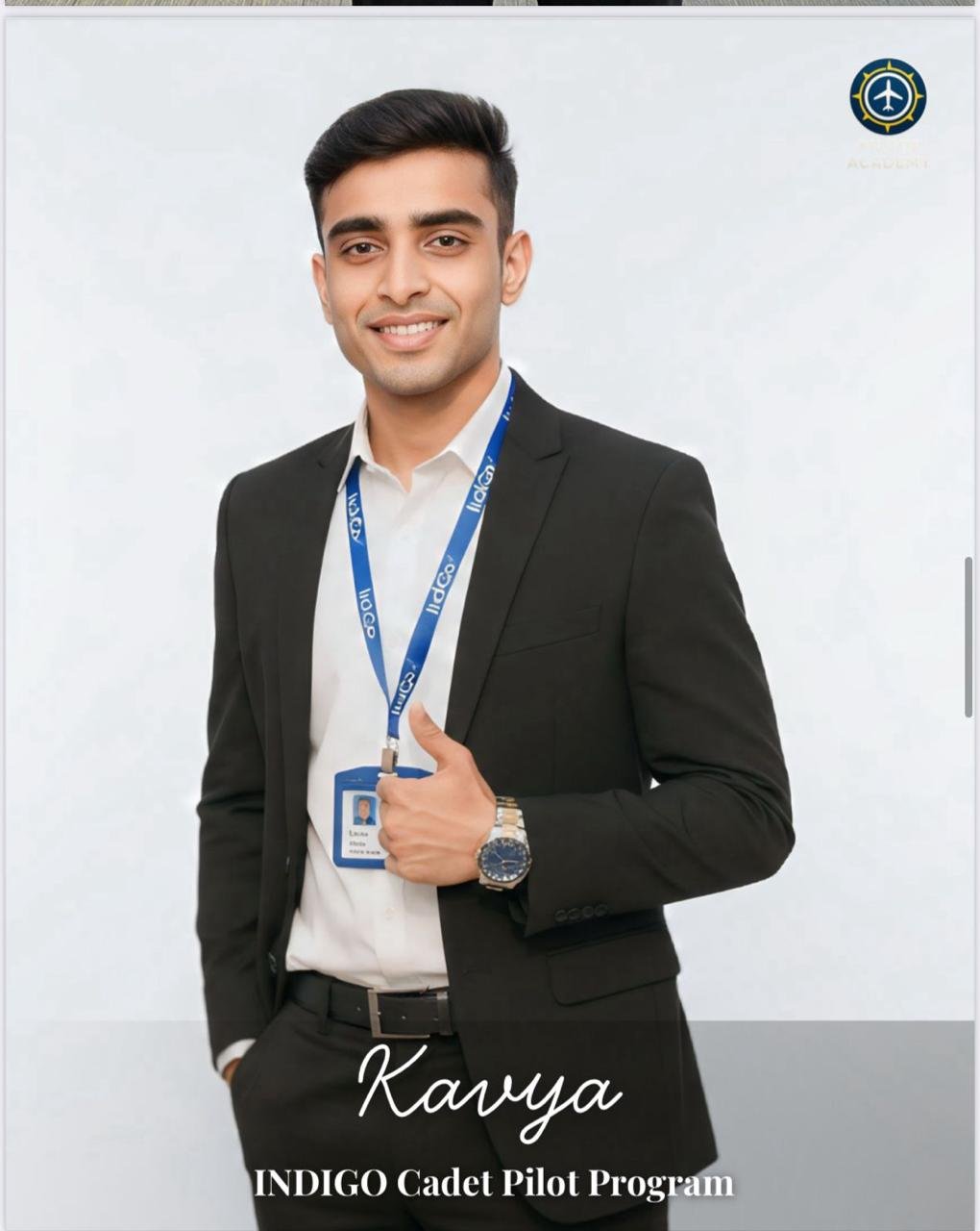 kavya- Indigo Cadet pilot program